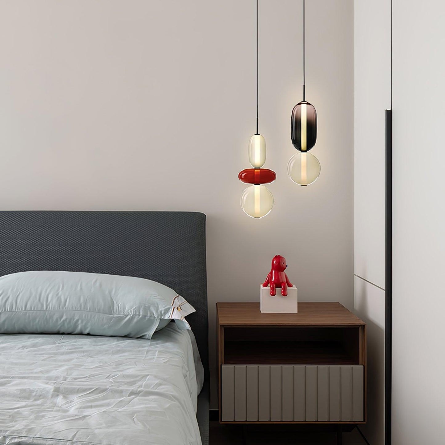 Pendellampe aus Kandiertem Glas – Modernes Beleuchtungsdesign