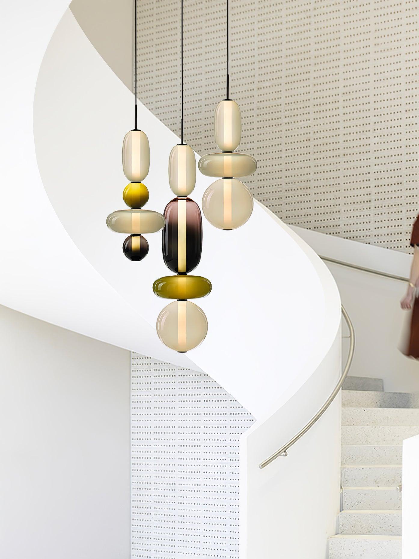 Pendellampe aus Kandiertem Glas – Modernes Beleuchtungsdesign