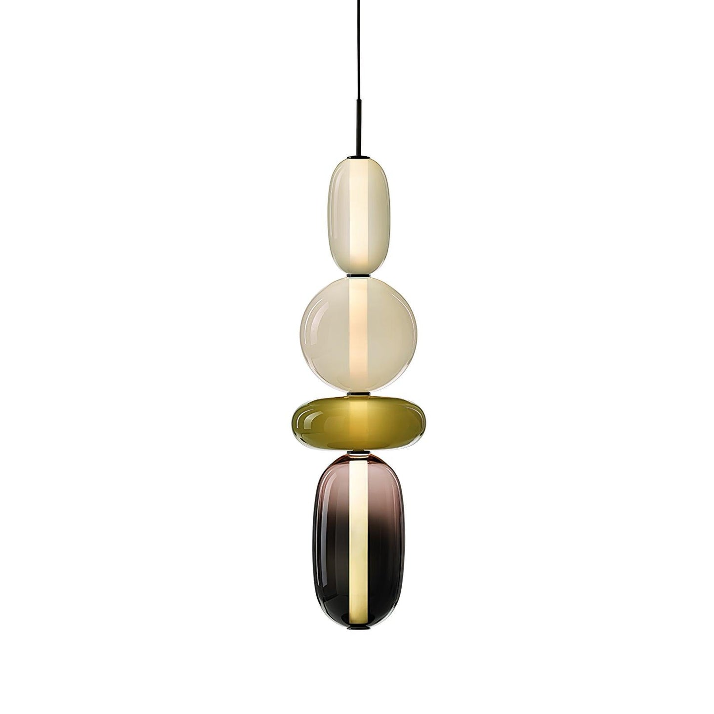 Pendellampe aus Kandiertem Glas – Modernes Beleuchtungsdesign