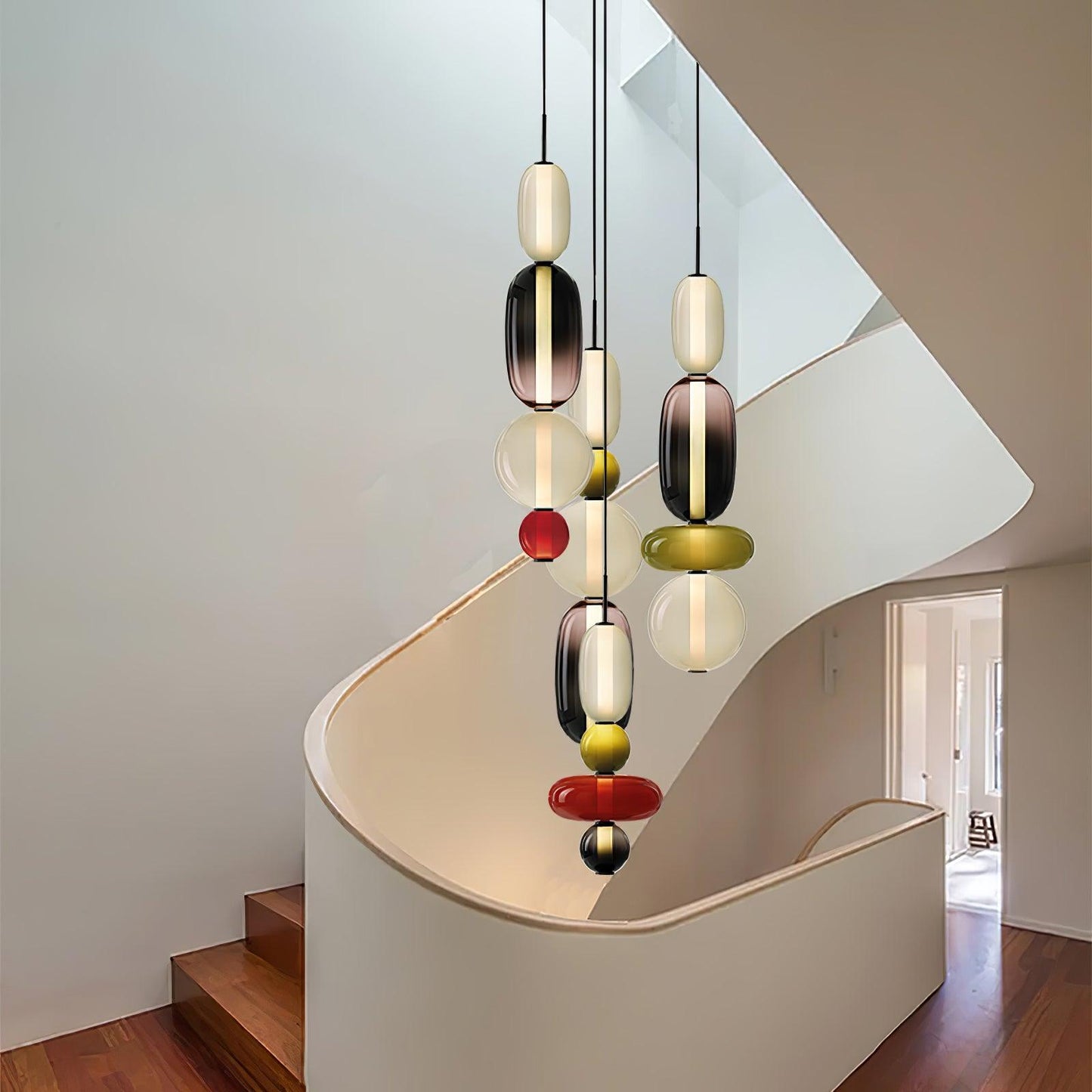 Pendellampe aus Kandiertem Glas – Modernes Beleuchtungsdesign
