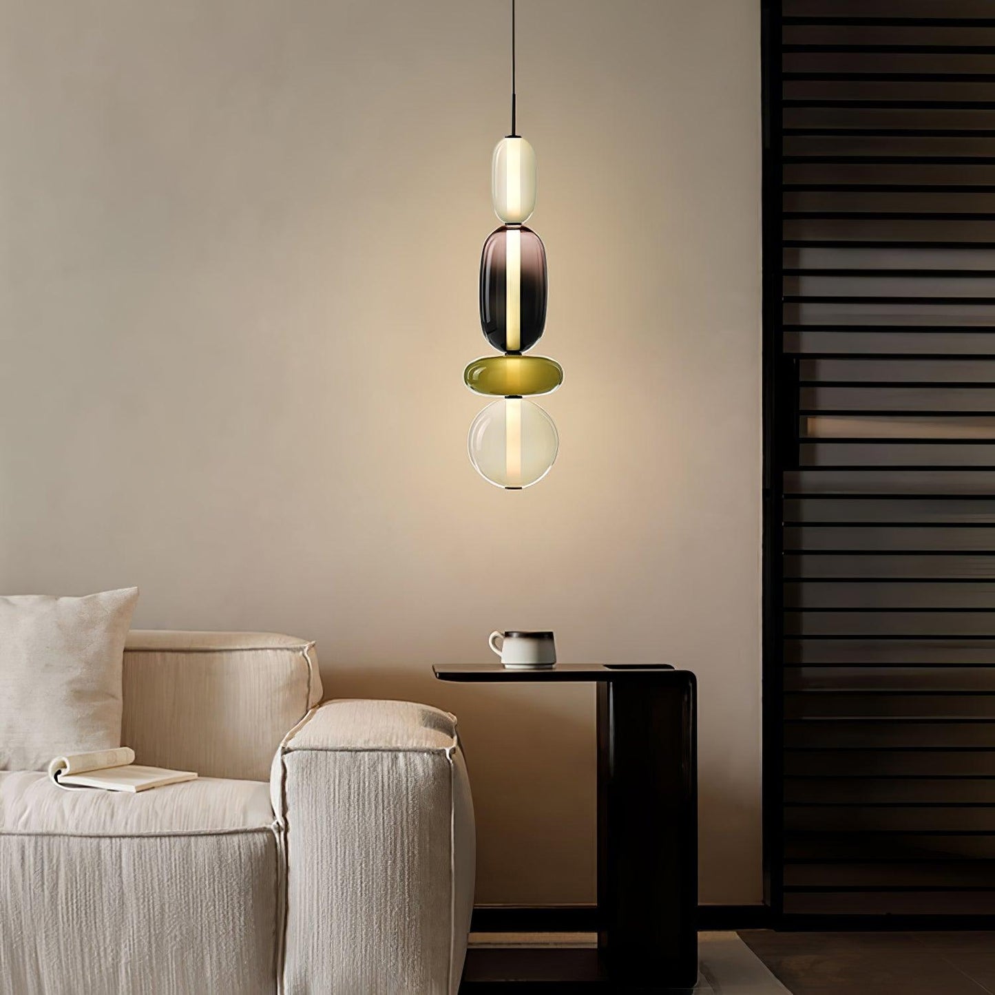 Pendellampe aus Kandiertem Glas – Modernes Beleuchtungsdesign