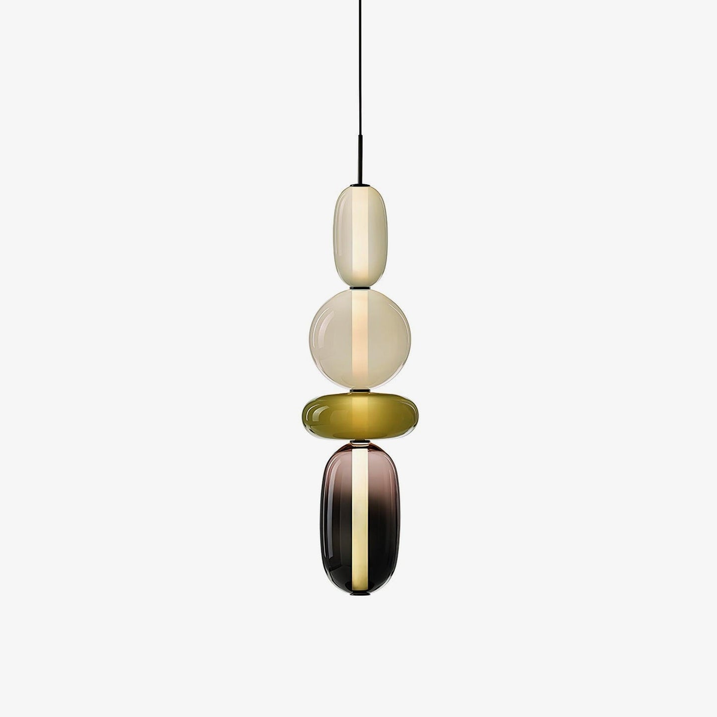 Pendellampe aus Kandiertem Glas – Modernes Beleuchtungsdesign