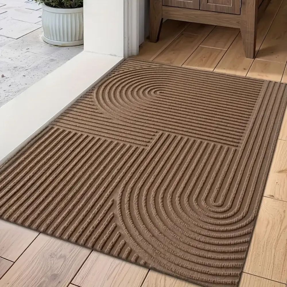 Moderne Türmatte mit Geschwungenen Linien