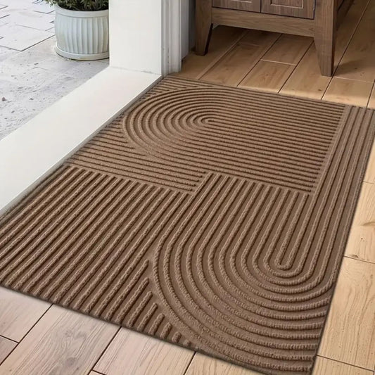 Moderne Türmatte mit Geschwungenen Linien