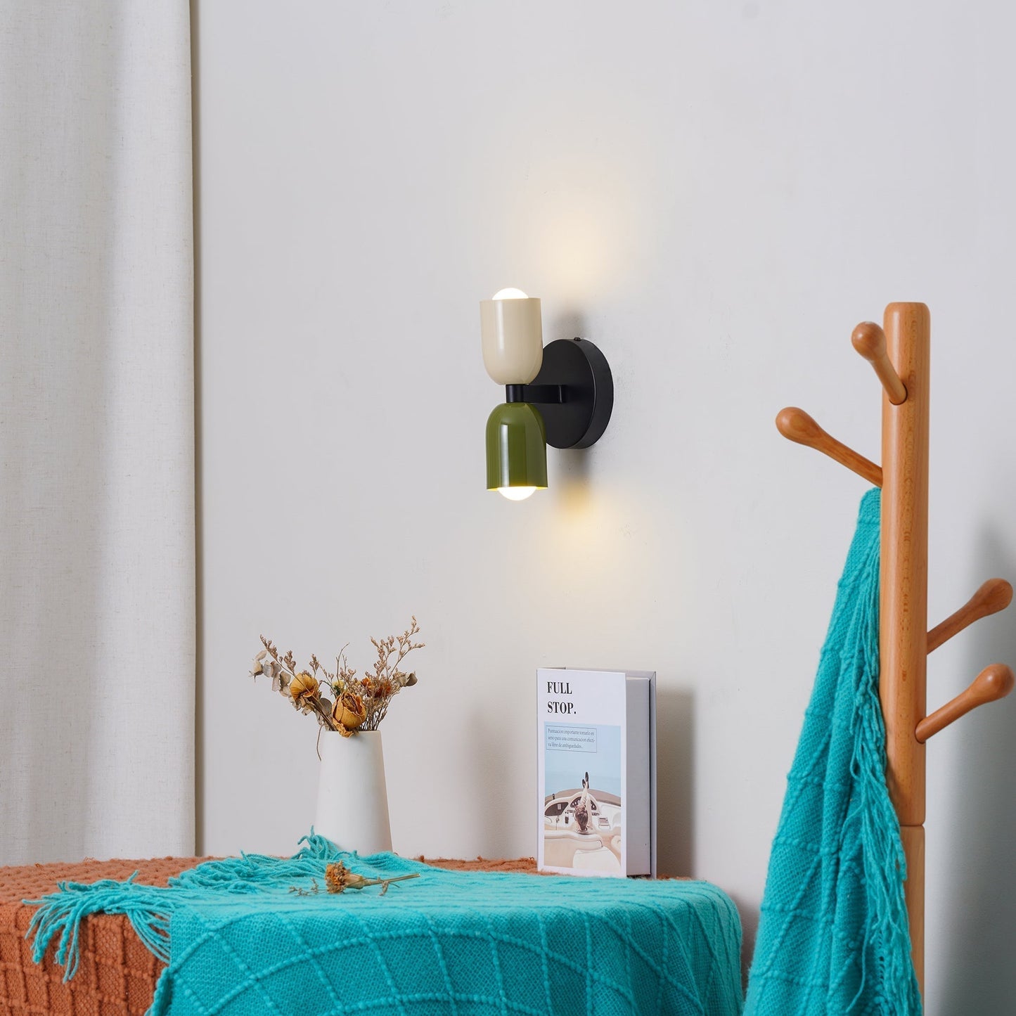 Kreative Wandleuchte mit Vintage Doppelkopf-Design für Wohnräume