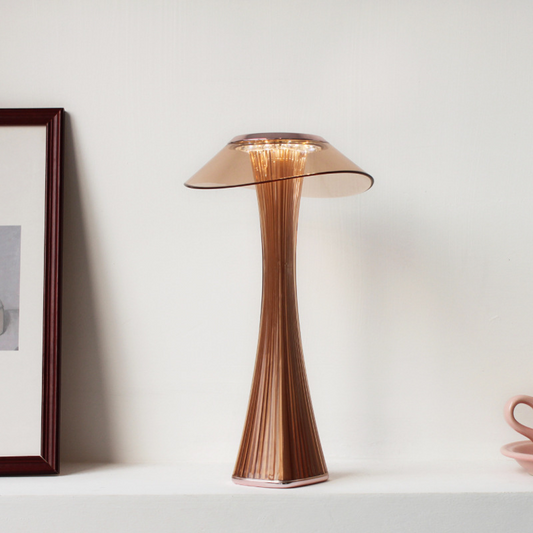 Diamant-Tischlampe mit LED-Beleuchtung