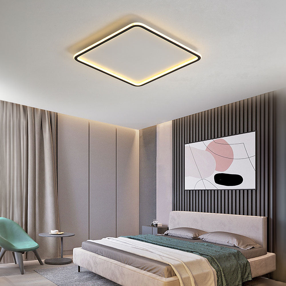 Moderne Quadratische LED-Deckenleuchte – Nordic Flush Mount
