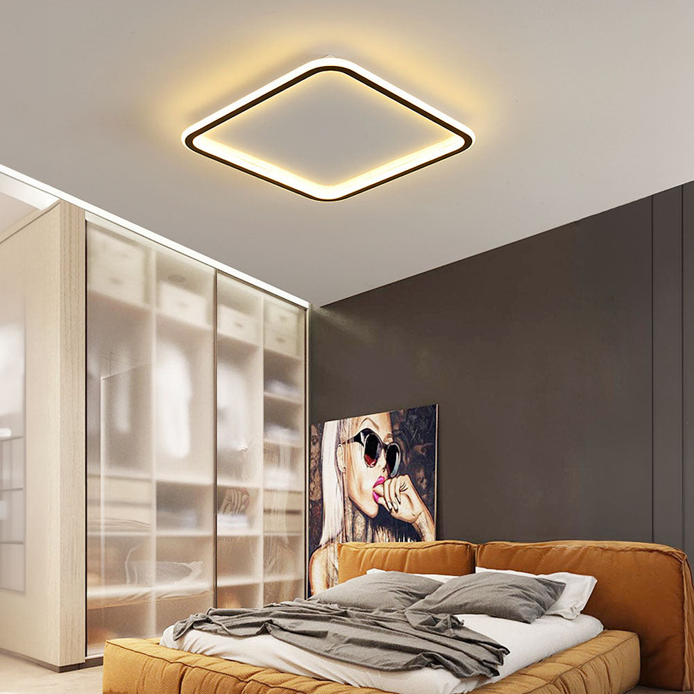 Moderne Quadratische LED-Deckenleuchte – Nordic Flush Mount
