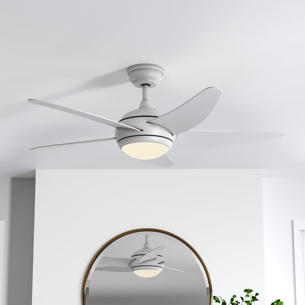 Vielseitiger 52-Zoll Deckenventilator mit Licht, Fernbedienung, 3 oder 5 Flügeln und Timer