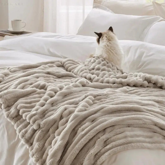 Fleece-Decke aus Mikrofaser – Flauschig und bequem zum Entspannen