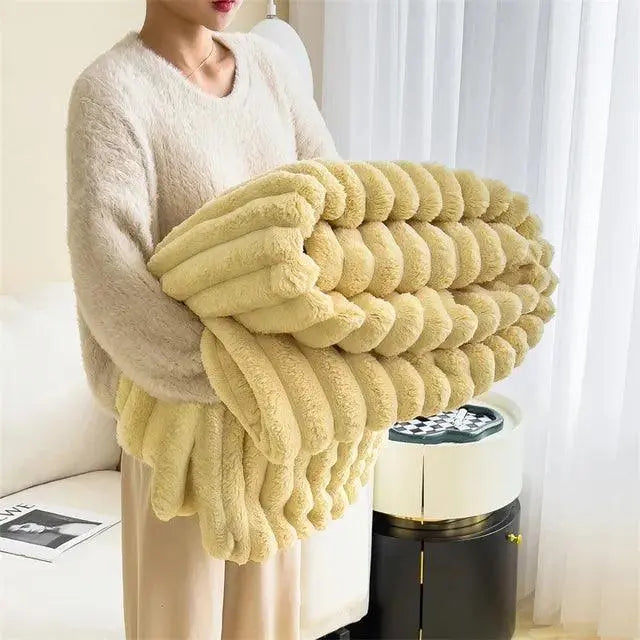Fleece-Decke aus Mikrofaser – Flauschig und bequem zum Entspannen