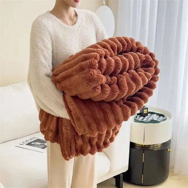 Fleece-Decke aus Mikrofaser – Flauschig und bequem zum Entspannen