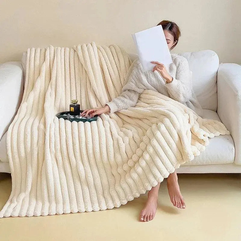 Fleece-Decke aus Mikrofaser – Flauschig und bequem zum Entspannen