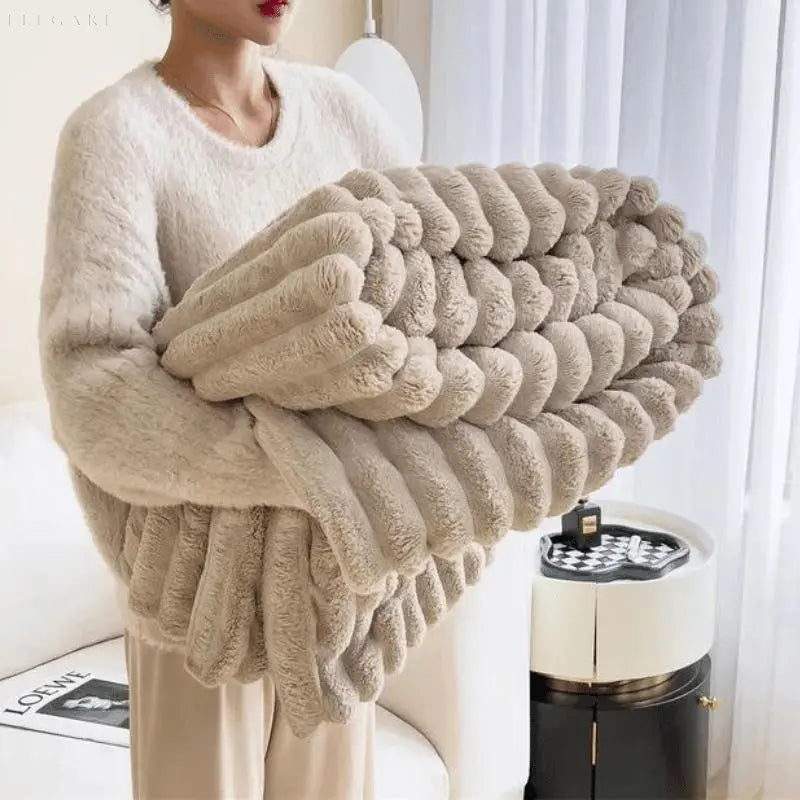 Fleece-Decke aus Mikrofaser – Flauschig und bequem zum Entspannen