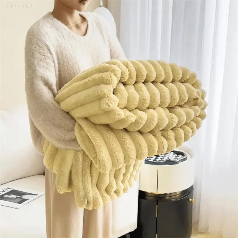 Fleece-Decke aus Mikrofaser – Flauschig und bequem zum Entspannen