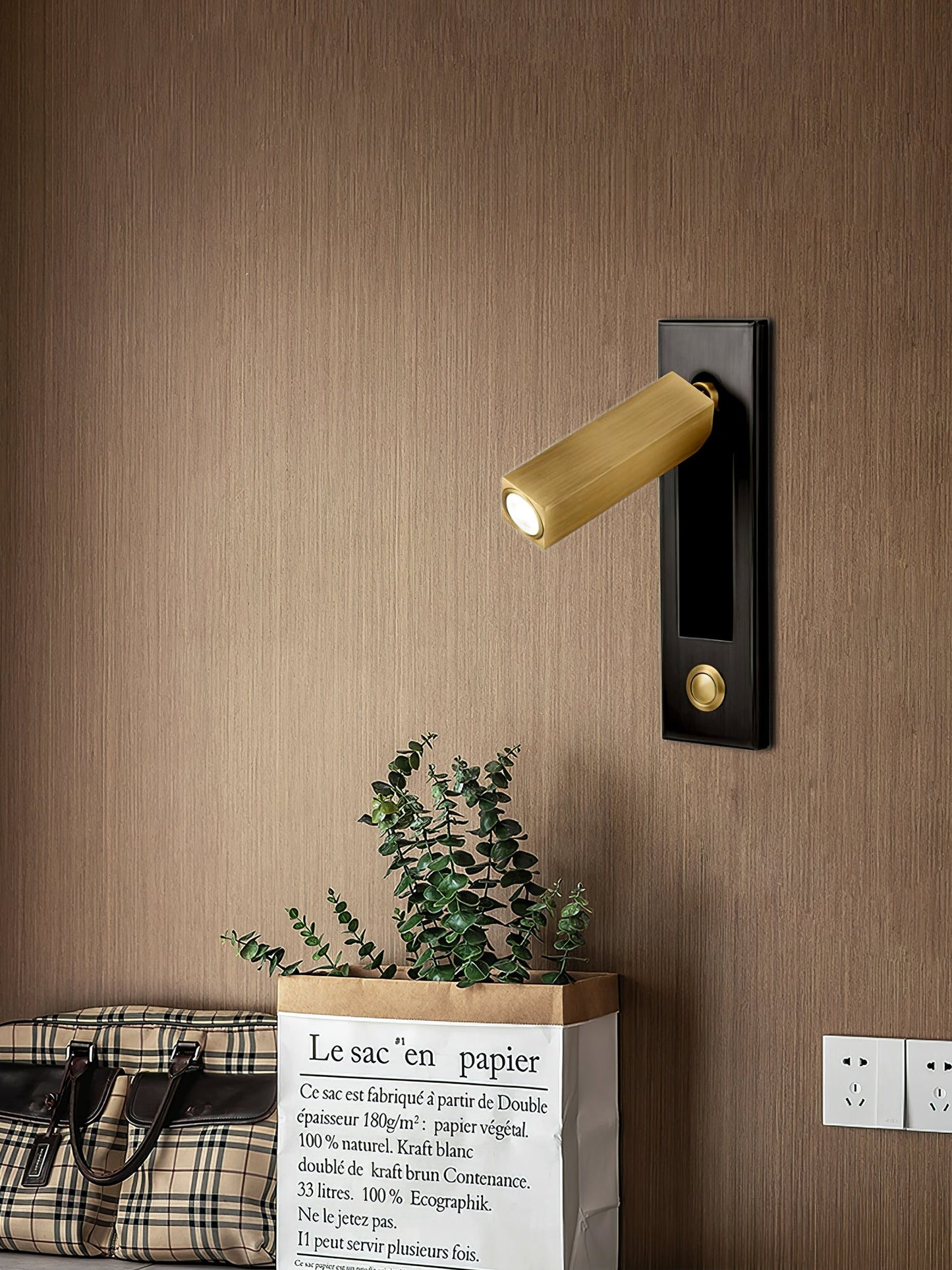 Eingebaute LED-Wandleuchte – Moderne Nachttischlampe