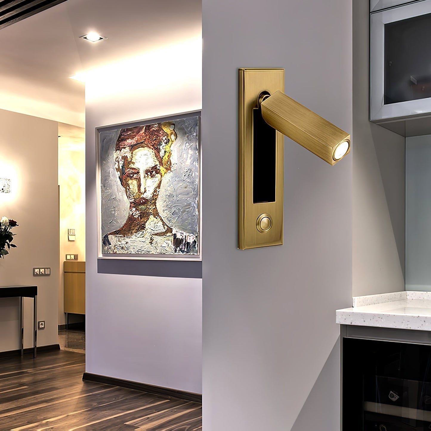 Eingebaute LED-Wandleuchte – Moderne Nachttischlampe