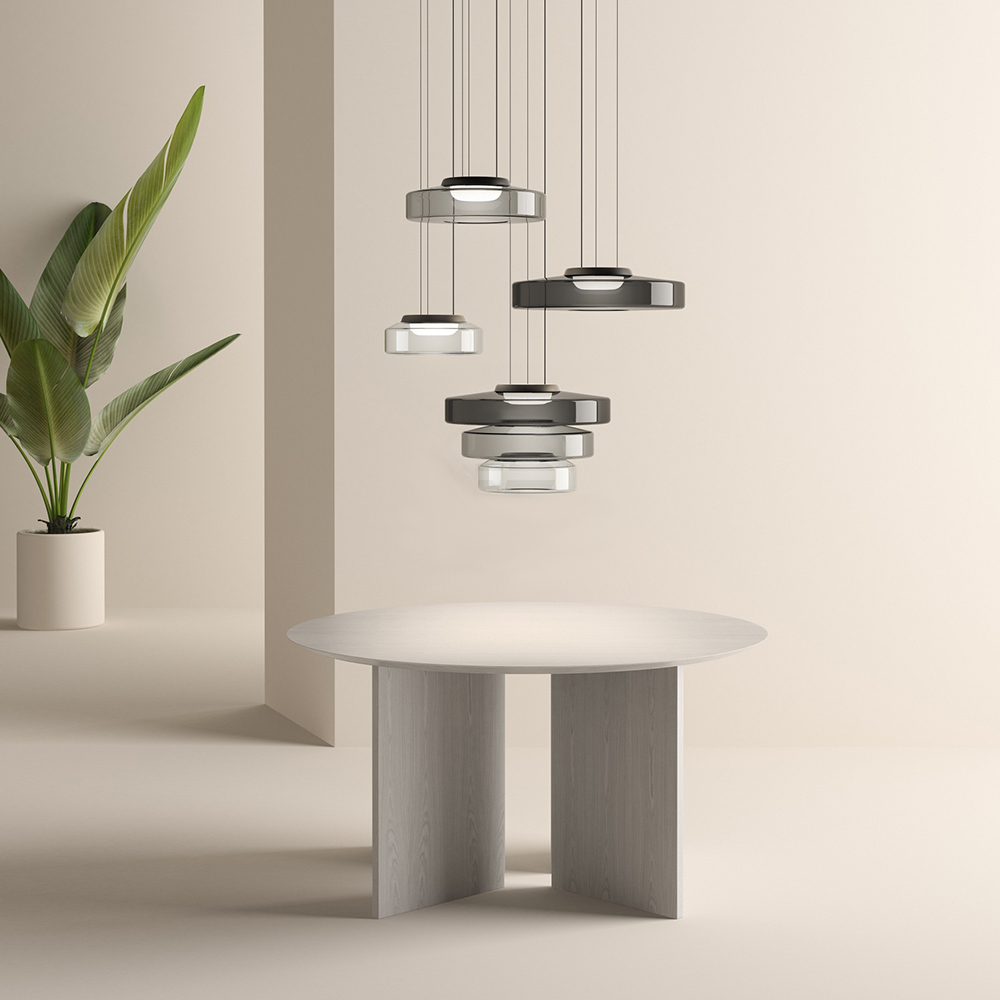 Funktionale Glaspendelleuchten im Bauhausstil
