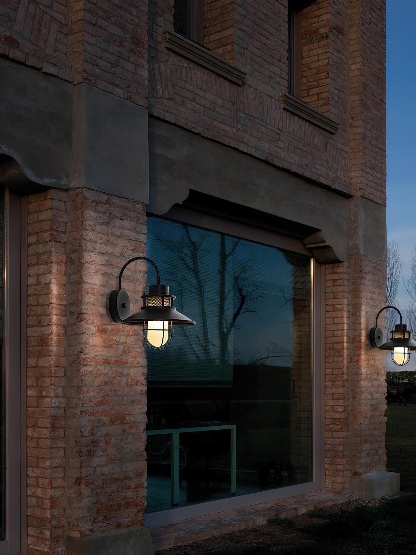 Kesselförmige Außenwandlampe – Zeitloses Design
