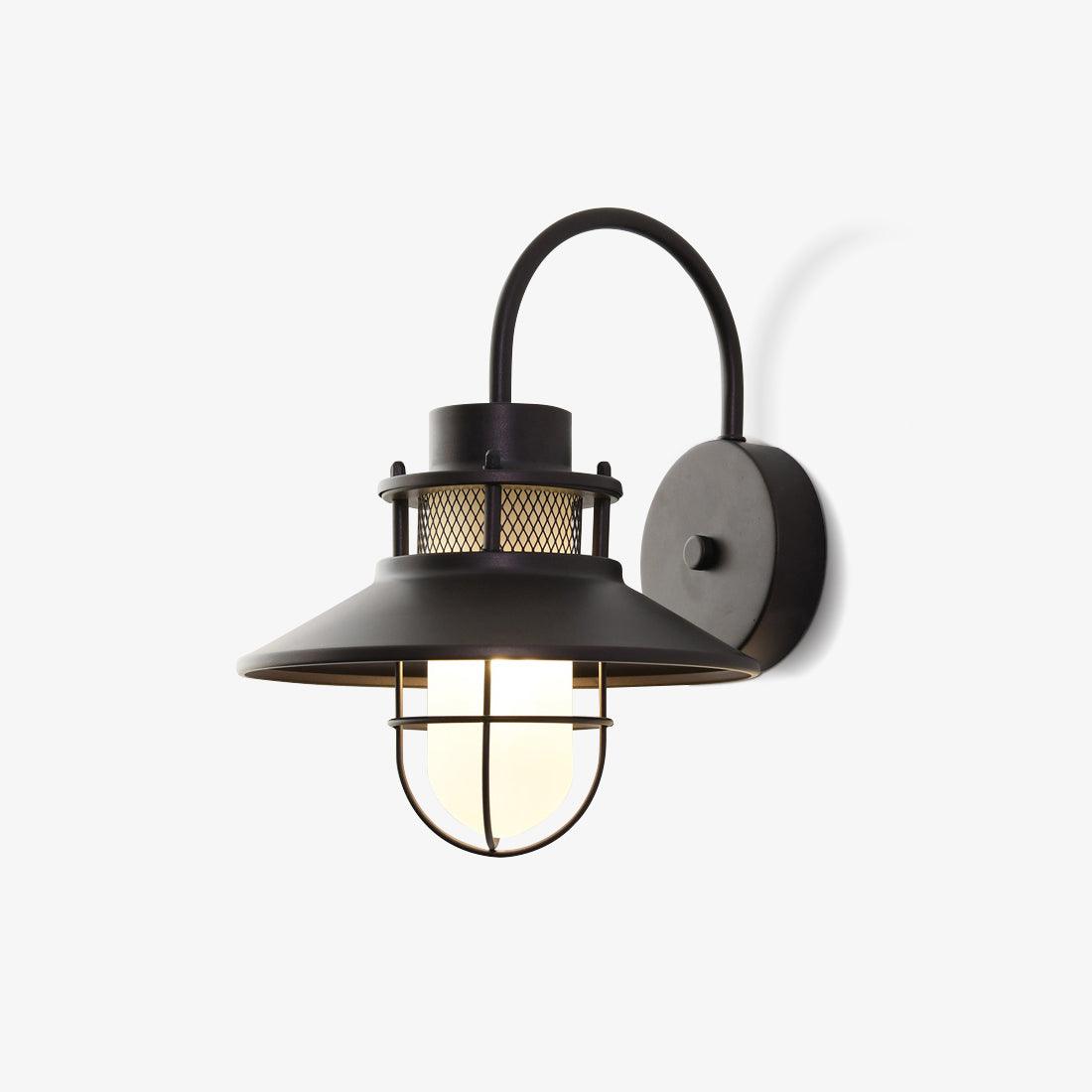 Kesselförmige Außenwandlampe – Zeitloses Design