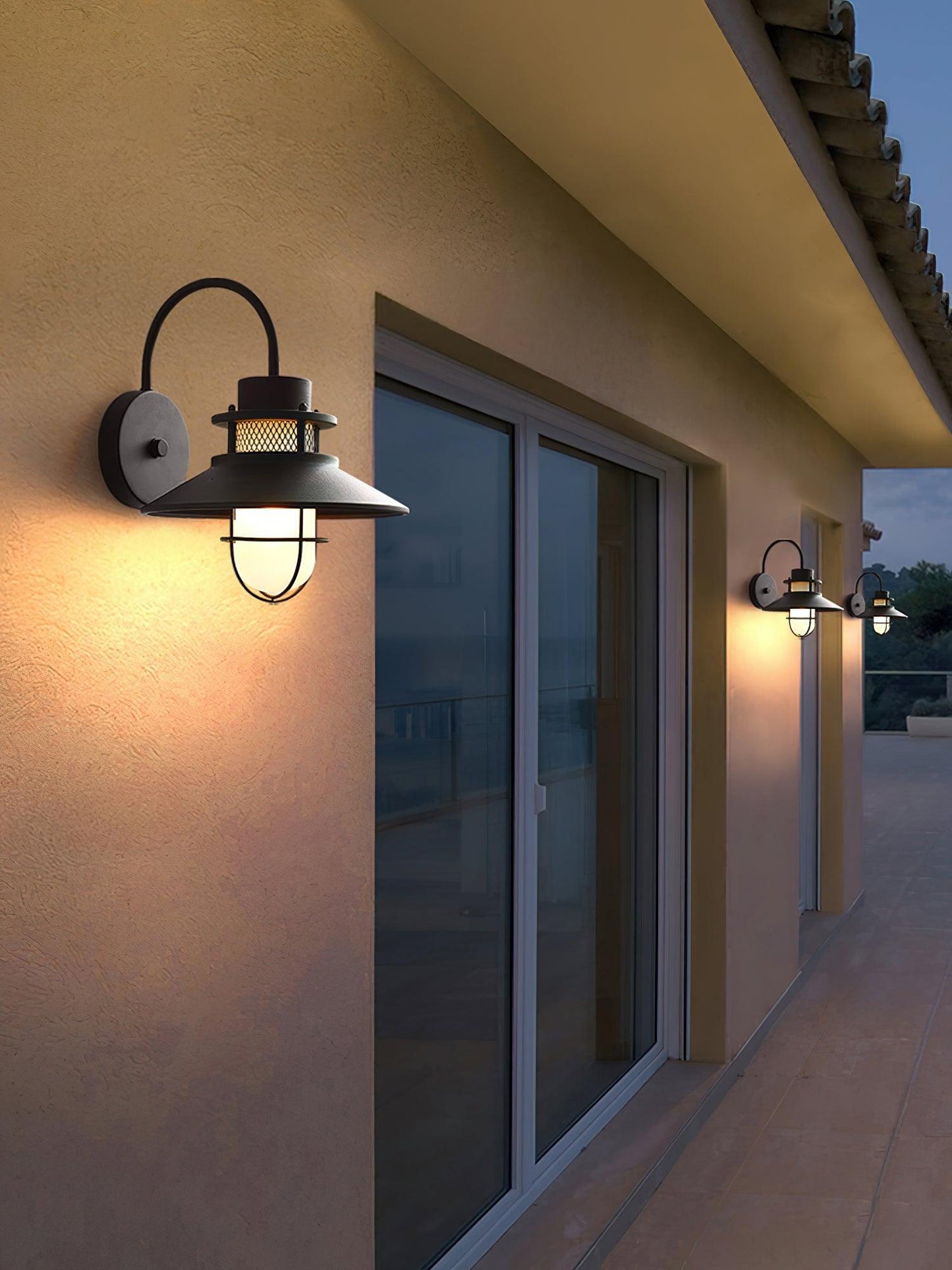 Kesselförmige Außenwandlampe – Zeitloses Design
