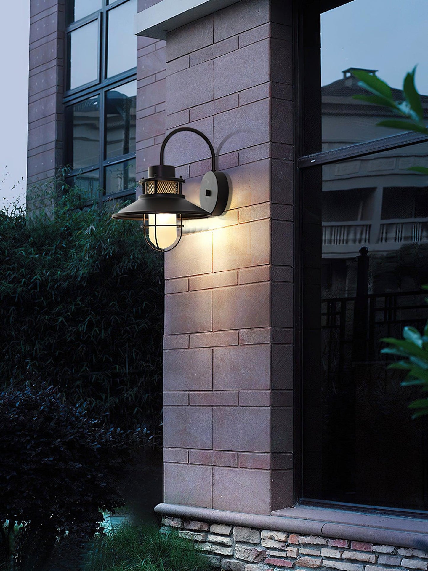 Kesselförmige Außenwandlampe – Zeitloses Design