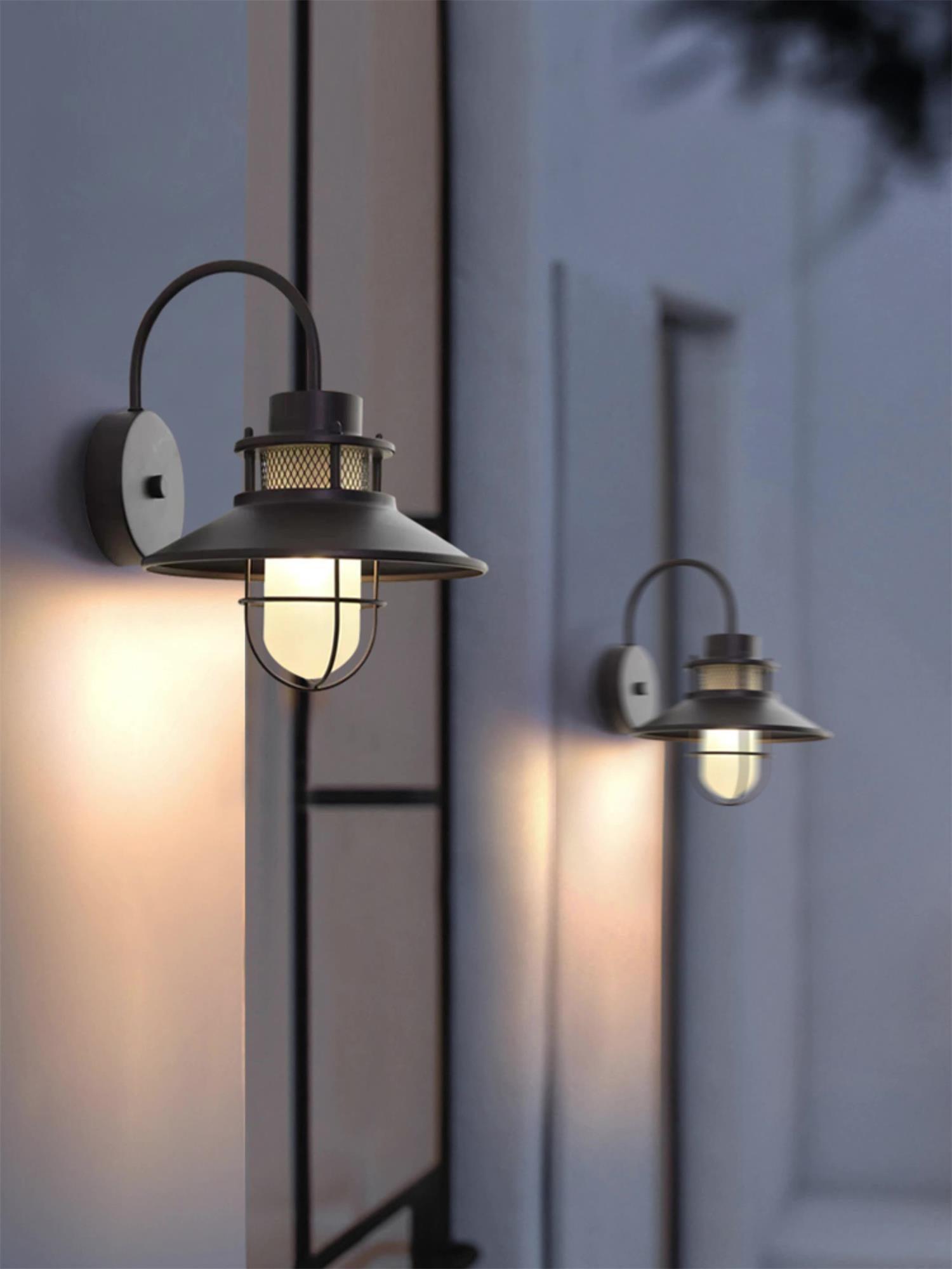 Kesselförmige Außenwandlampe – Zeitloses Design
