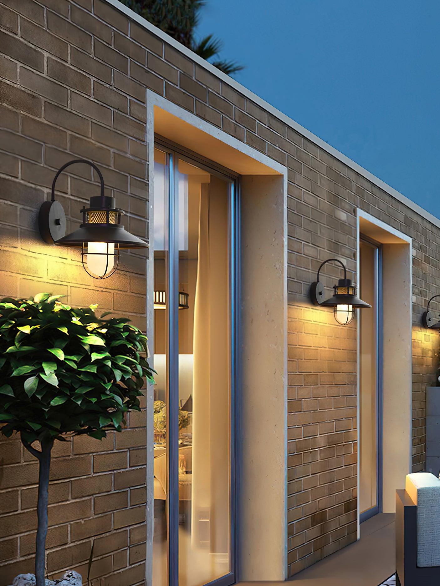 Kesselförmige Außenwandlampe – Zeitloses Design