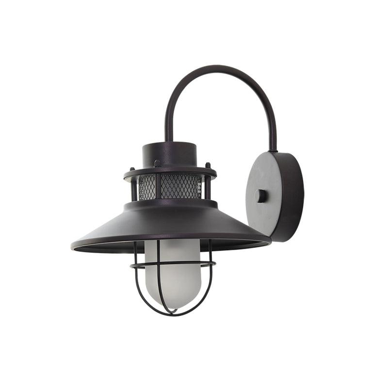 Kesselförmige Außenwandlampe – Zeitloses Design