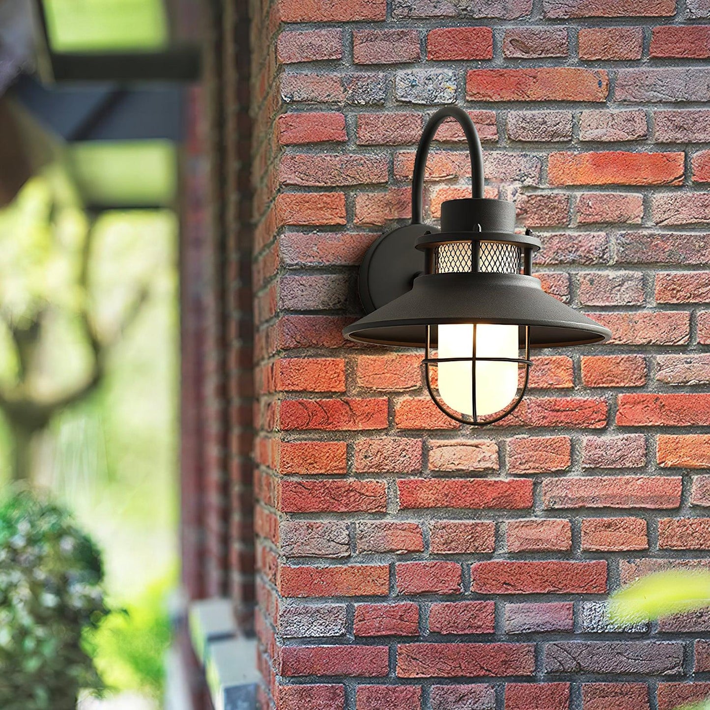 Kesselförmige Außenwandlampe – Zeitloses Design