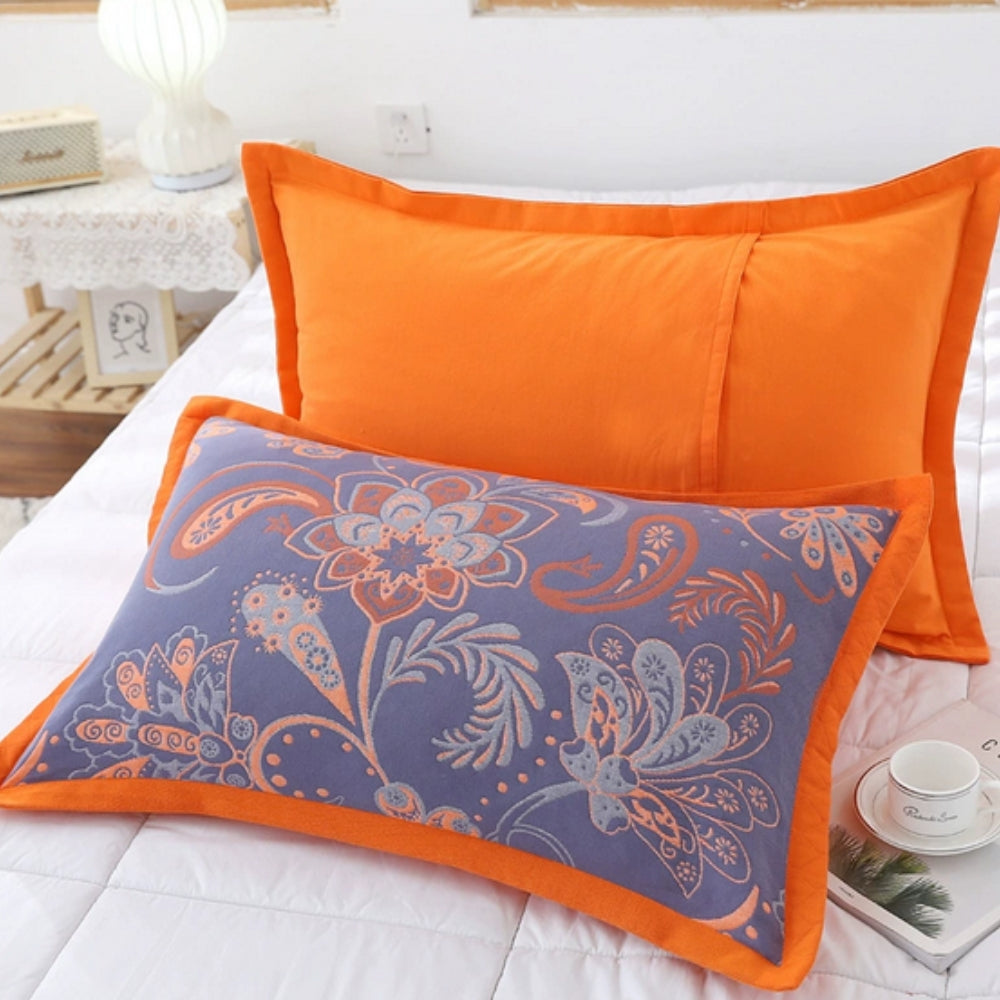 Kissenbezüge aus Baumwolle mit Blumenmuster – 2er Set