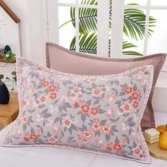 Kissenbezüge aus Baumwolle mit Blumenmuster – 2er Set