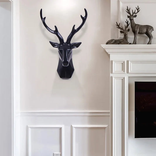Realistische 3D Hirschkopf-Skulptur für Ihr Zuhause