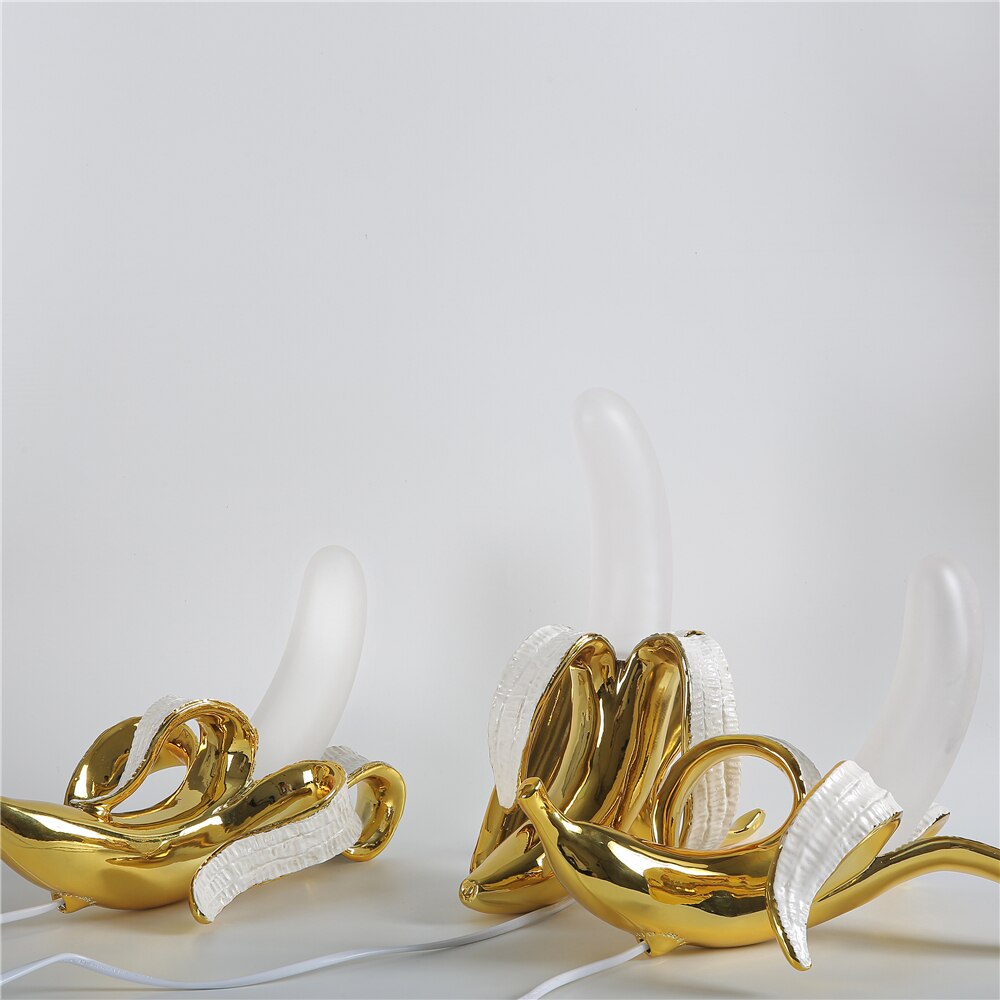 Wunderliche Bananen-Tischlampe