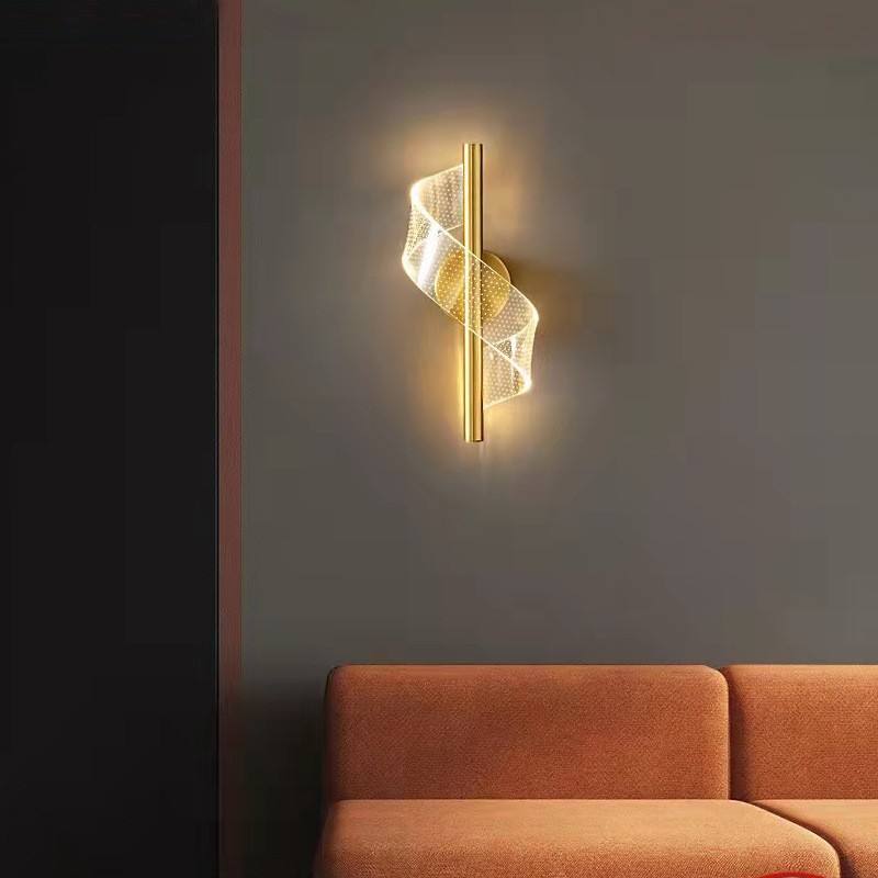 Glas-Wandleuchte mit traditionellem Kerzenhalter-Design