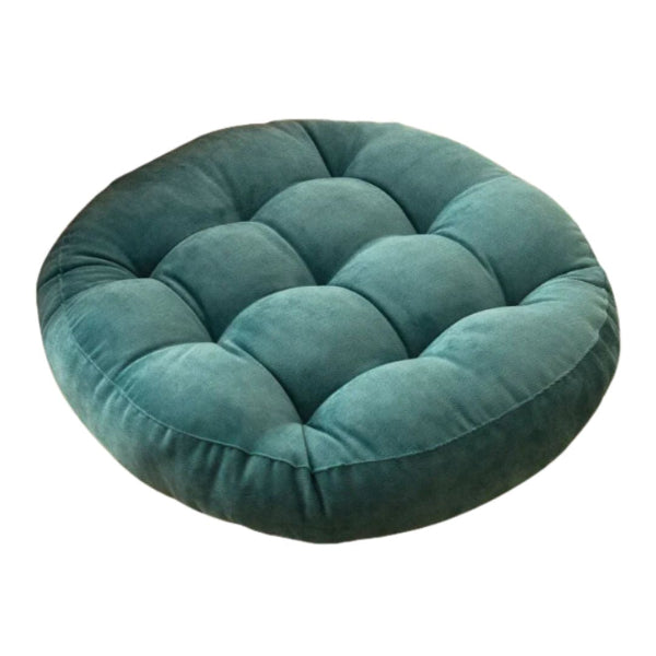 Bodenkissen rund mit Gerafftem Kordel-Design
