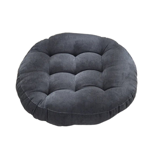 Bodenkissen rund mit Gerafftem Kordel-Design