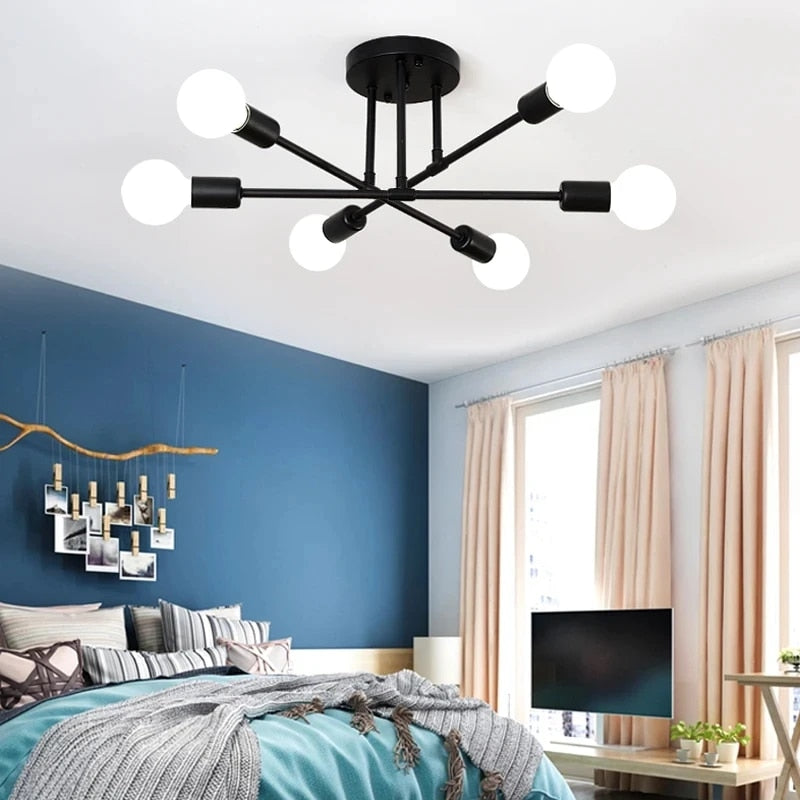 Moderne von Satelliten inspirierte Deckenleuchte