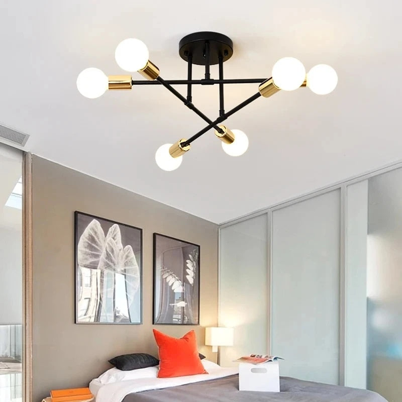 Moderne von Satelliten inspirierte Deckenleuchte