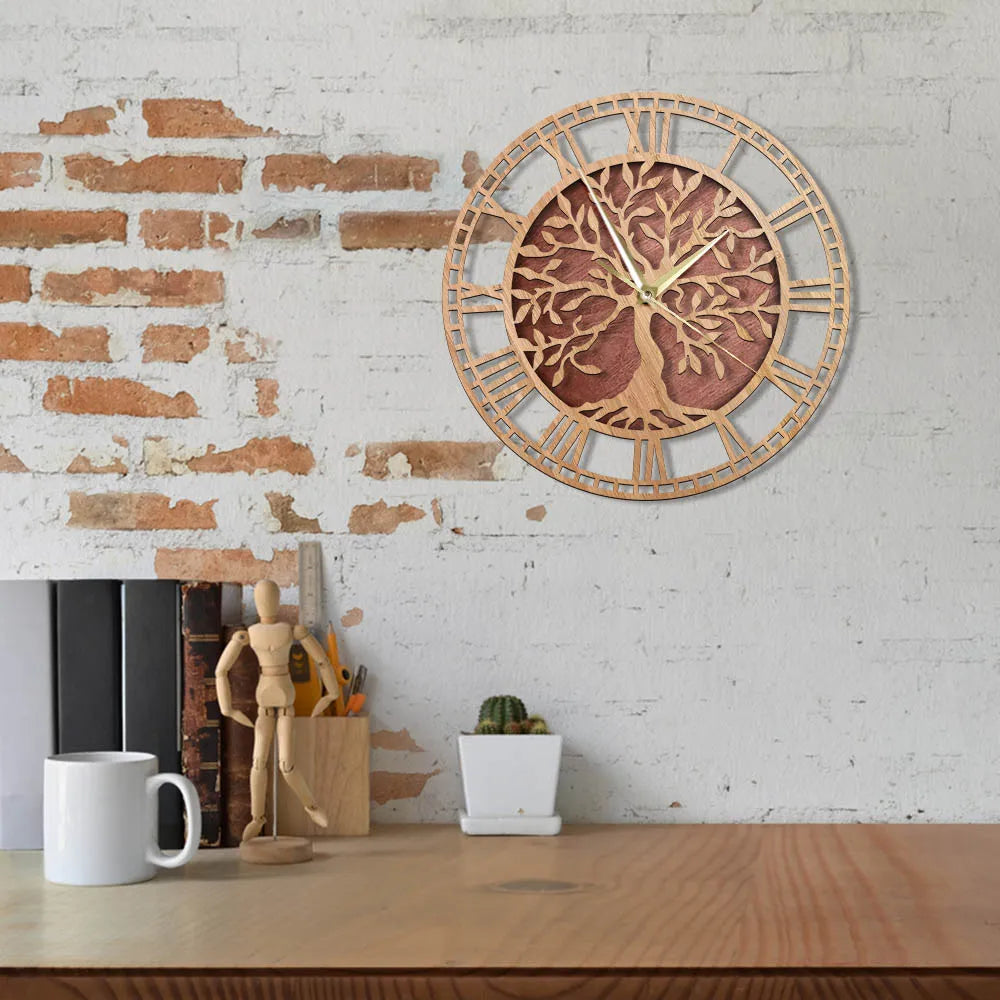Wanduhr aus Holz | Zeitloser Akzent