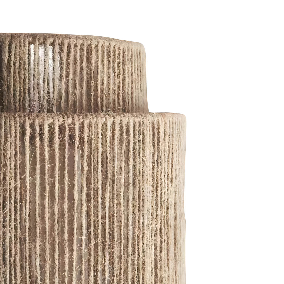 Geflochtene Japanische Rattan-Wandlampe