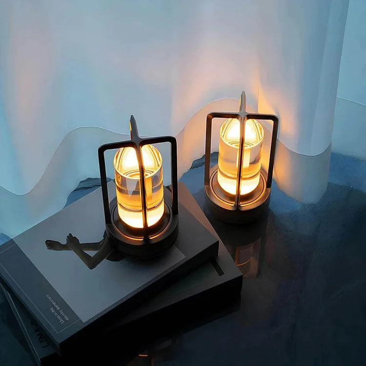 Stylishe Laterne aus Kristallglas