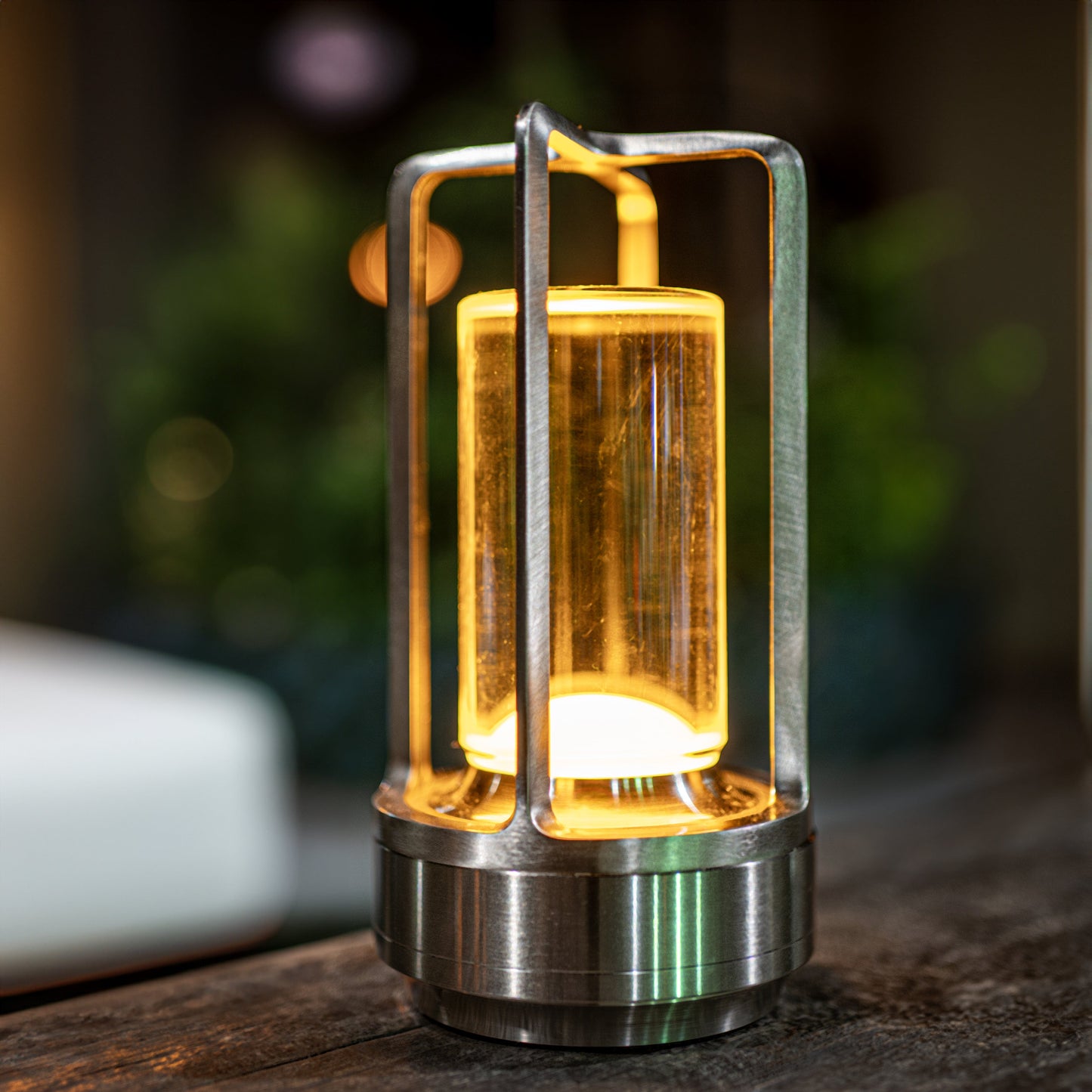 Stylishe Laterne aus Kristallglas