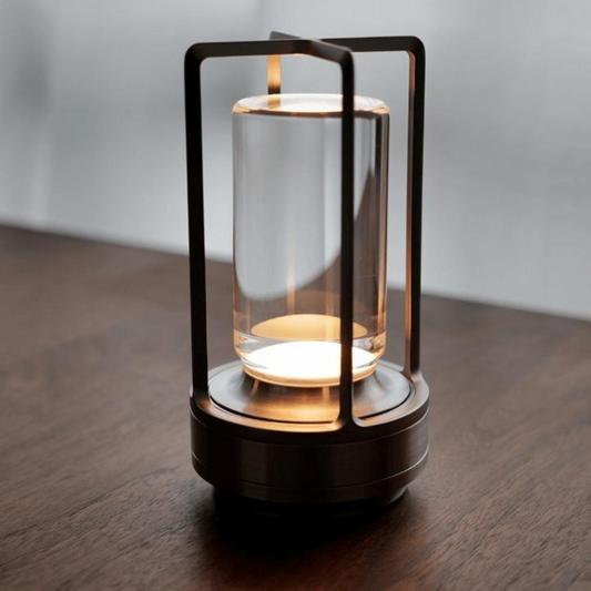 Stylishe Laterne aus Kristallglas