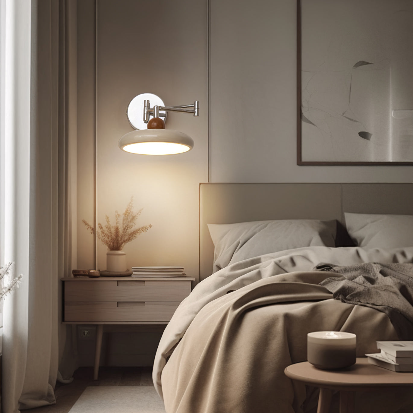 Flexible Lola Swing Arm Wandleuchte für Leseecken und Arbeitsplätze