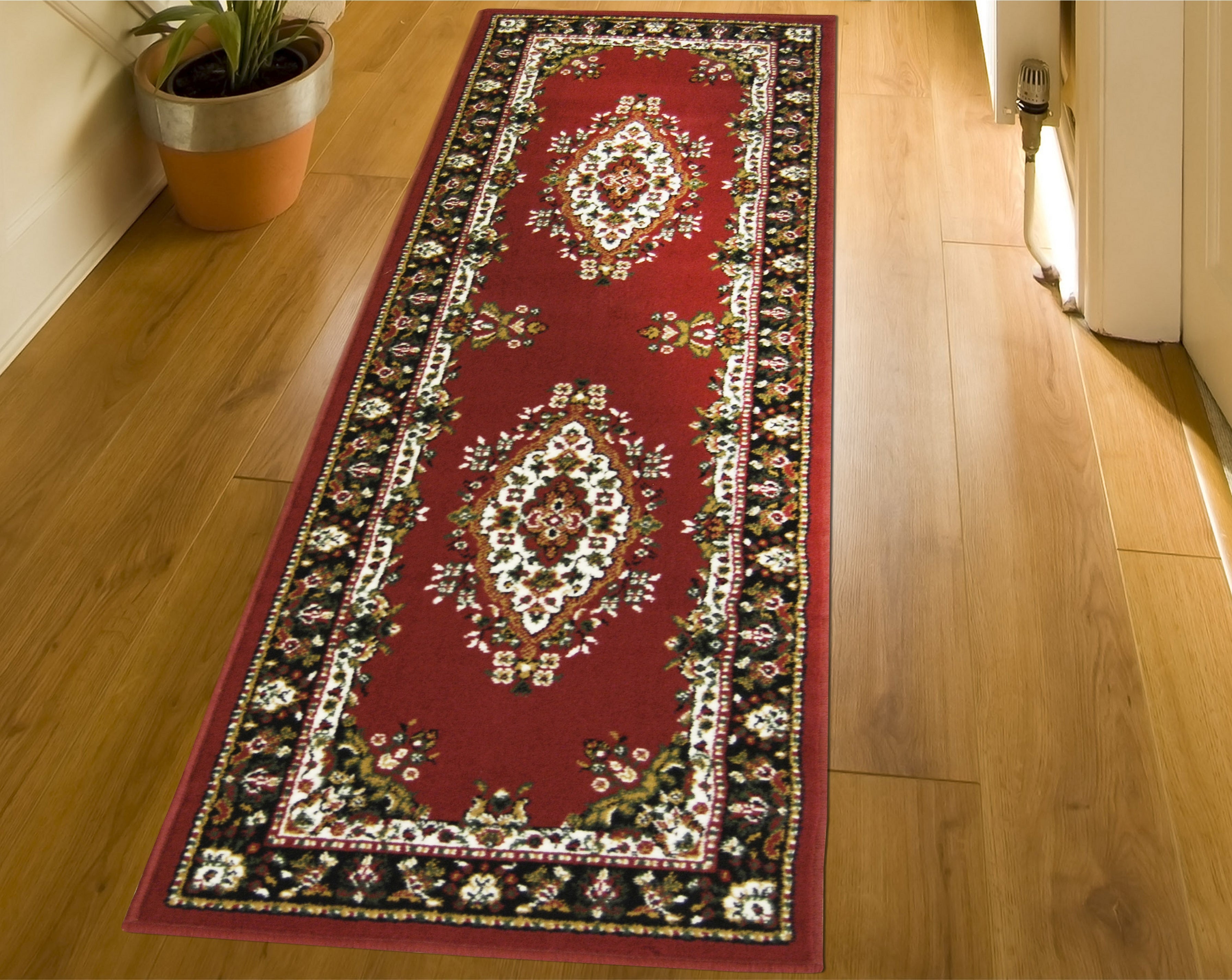 Traditioneller Wohnzimmerteppich – Retro-Stil