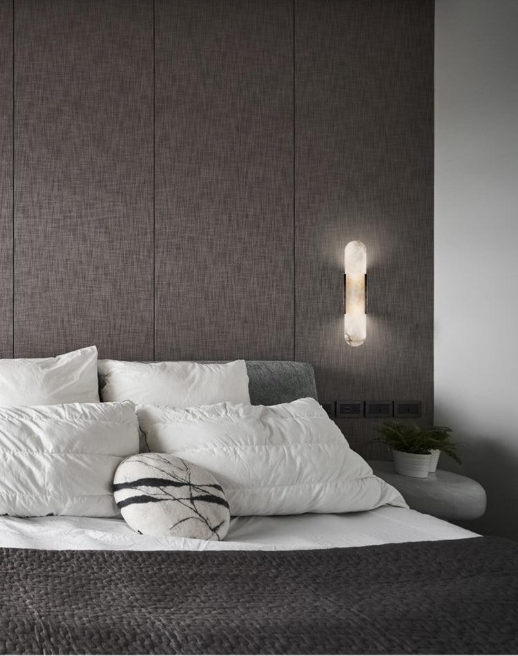 Langlebige Alabaster-Wandlampe Mit Modernem Look