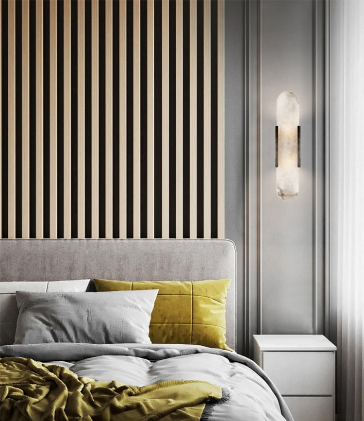 Langlebige Alabaster-Wandlampe Mit Modernem Look