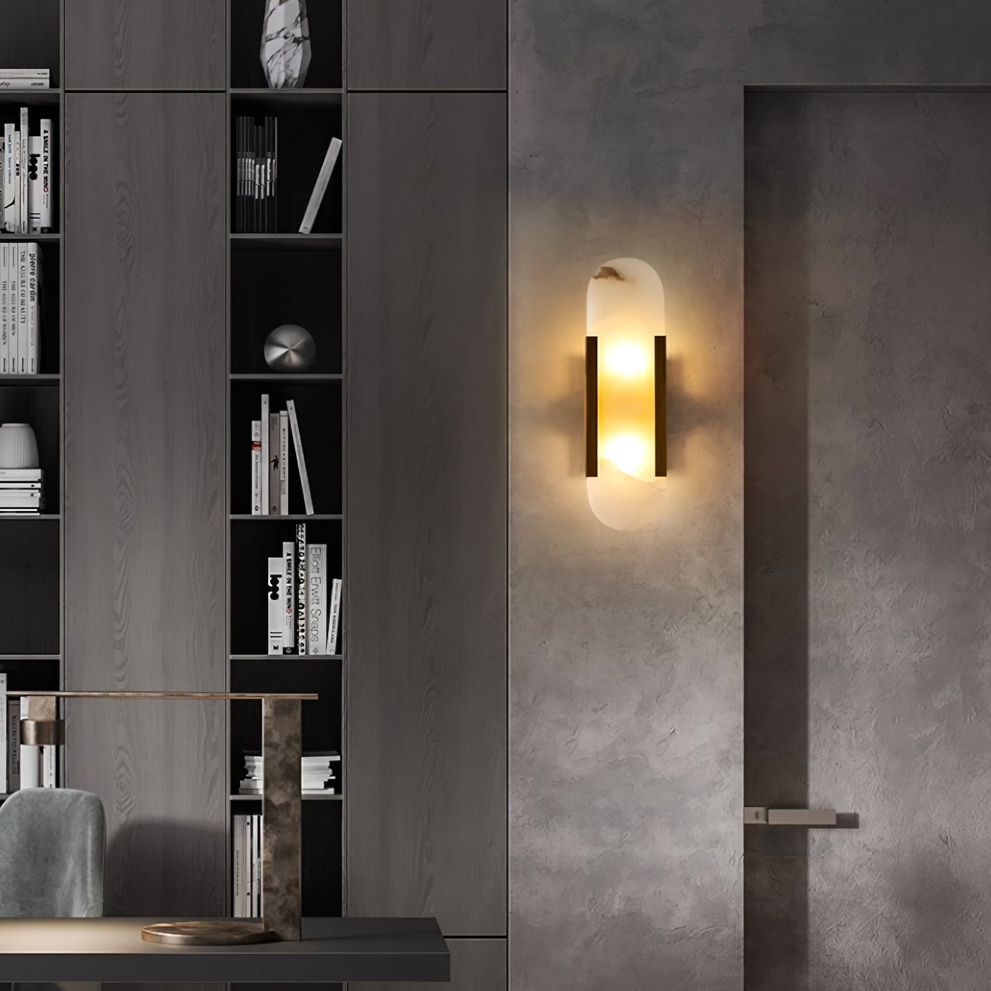 Langlebige Alabaster-Wandlampe Mit Modernem Look