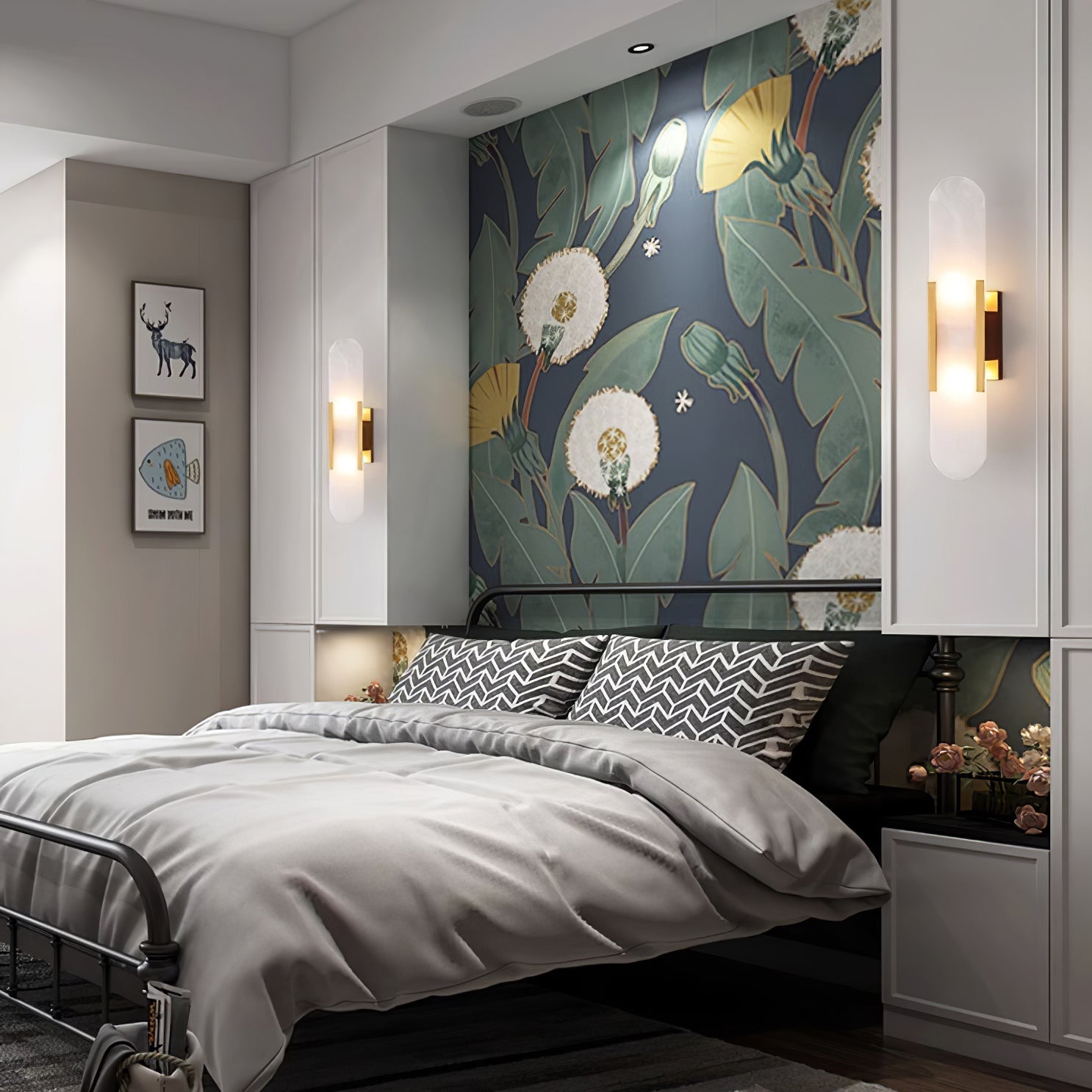 Langlebige Alabaster-Wandlampe Mit Modernem Look